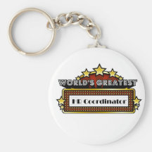 World's Greatest HR Coordinator Keychains