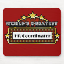 World's Greatest HR Coordinator Mousepads