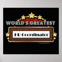 World's Greatest HR Coordinator Poster