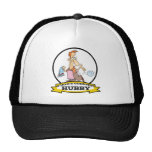 WORLDS GREATEST HUBBY MEN CARTOON MESH HATS