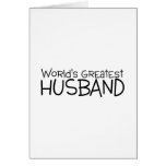 Worlds Greatest Husband Greeting Card