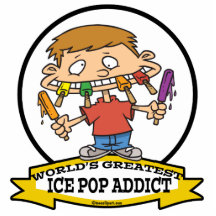 WORLDS GREATEST ICE POP ADDICT CARTOON PHOTO SCULPTURE