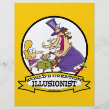WORLDS GREATEST ILLUSIONIST CARTOON PERSONALIZED FLYER