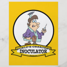WORLDS GREATEST INOCULATOR CARTOON PERSONALIZED FLYER
