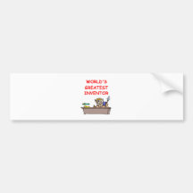 world's greatest inventor bumper sticker
