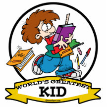 WORLDS GREATEST KID CARTOON PHOTO CUT OUTS