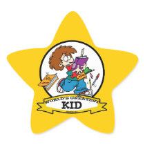 WORLDS GREATEST KID CARTOON STAR STICKERS