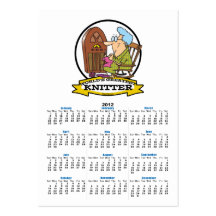 WORLDS GREATEST KNITTER CARTOON BUSINESS CARD TEMPLATE