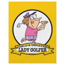 WORLDS GREATEST LADY GOLFER CARTOON FLYERS