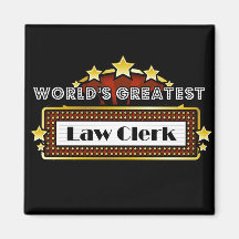 World's Greatest Law Clerk Magnet