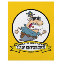 WORLDS GREATEST LAW ENFORCER MEN CARTOON FLYERS