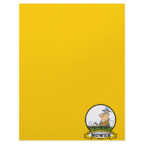 WORLDS GREATEST LAWN MOWER MEN CARTOON PERSONALIZED LETTERHEAD