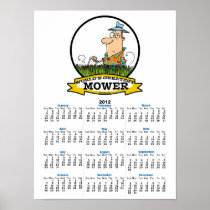 WORLDS GREATEST LAWN MOWER MEN CARTOON POSTERS