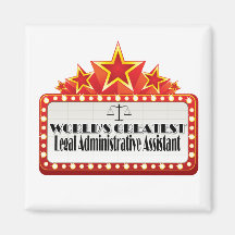 World's Greatest Legal Administrative Assistant Fridge Magnets