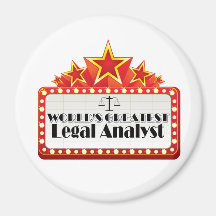World's Greatest Legal Analyst Refrigerator Magnets