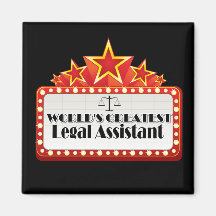 World's Greatest Legal Assistant Refrigerator Magnets