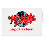 World's Greatest Legal Extern Greeting Card