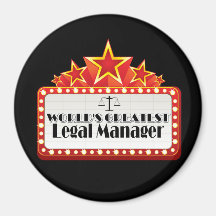 World's Greatest Legal Manager Magnets