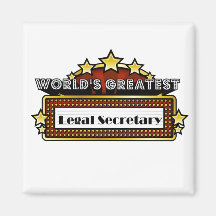 World's Greatest Legal Secretary Fridge Magnets