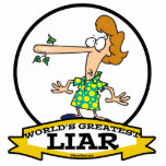 WORLDS GREATEST LIAR WOMEN CARTOON PHOTO CUTOUT