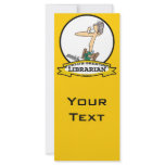 WORLDS GREATEST LIBRARIAN II CARTOON rack cards