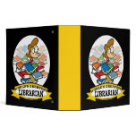 WORLDS GREATEST LIBRARIAN WOMEN CARTOON binders