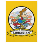 WORLDS GREATEST LIBRARIAN WOMEN CARTOON flyers