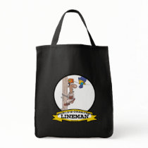 WORLDS GREATEST LINEMAN MEN CARTOON BAG
