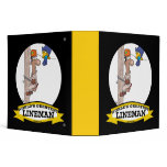 WORLDS GREATEST LINEMAN MEN CARTOON binders
