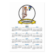 WORLDS GREATEST LINEMAN MEN CARTOON BUSINESS CARD TEMPLATE