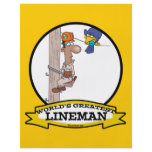 WORLDS GREATEST LINEMAN MEN CARTOON flyers