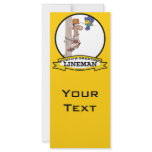 WORLDS GREATEST LINEMAN MEN CARTOON rack cards