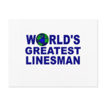 World's Greatest Linesman Postcard
