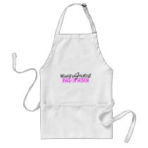 Worlds Greatest Maid Of Honour Pink Black Aprons