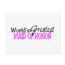 Worlds Greatest Maid Of Honour Pink Black