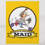 WORLDS GREATEST MAID WOMEN CARTOON FULL COLOR FLYER
