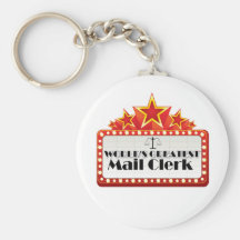World's Greatest Mail Clerk Keychains