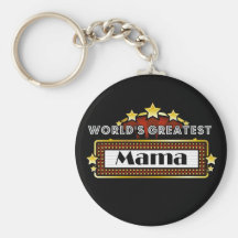 World's Greatest Mama Key Chain