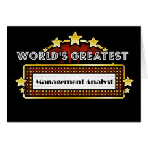 World's Greatest Management Analyst Cards