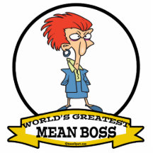 WORLDS GREATEST MEAN BOSS LADY CARTOON PHOTO CUTOUT