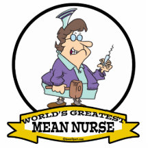 WORLDS GREATEST MEAN NURSE RN WOMEN CARTOON PHOTO CUTOUTS