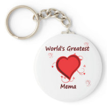 World's Greatest Mema Keychains