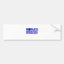 World's Greatest Meteorologist Bumper Sticker