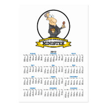 WORLDS GREATEST MINISTER CARTOON BUSINESS CARD TEMPLATES