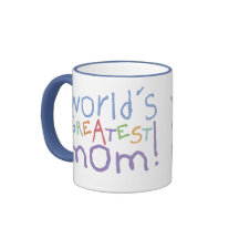 World's Greatest Mom Ringer Large Mug