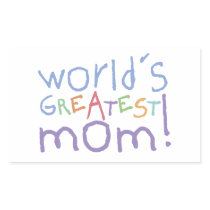 World's Greatest Mom Stickers