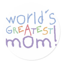 World's Greatest Mom Stickers