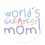 World's Greatest Mom Stickers