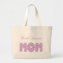 World's Greatest Mom - White Background Tote Bags
