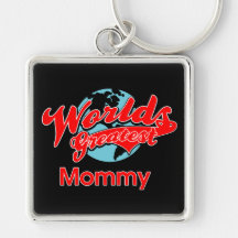 World's Greatest Mommy Keychains